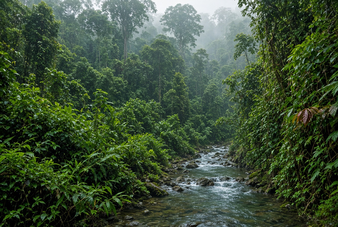 Hutan dan sungai di wilayah Papua